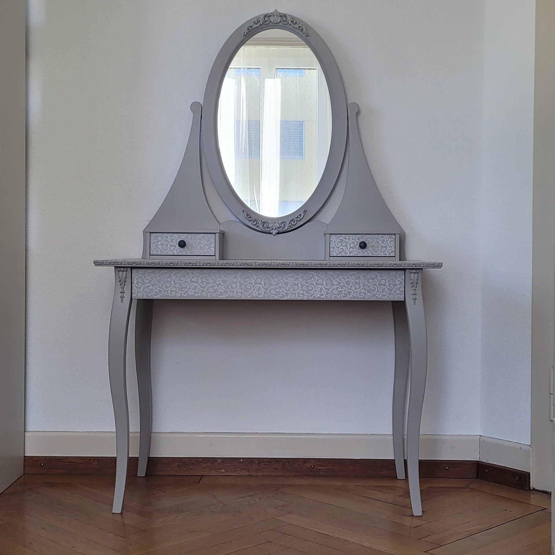 Schminktisch Hemnes Upcycling Mouse & Historical White