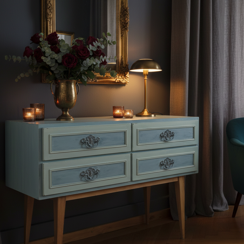 Kommode Marie dunkles Ambiente