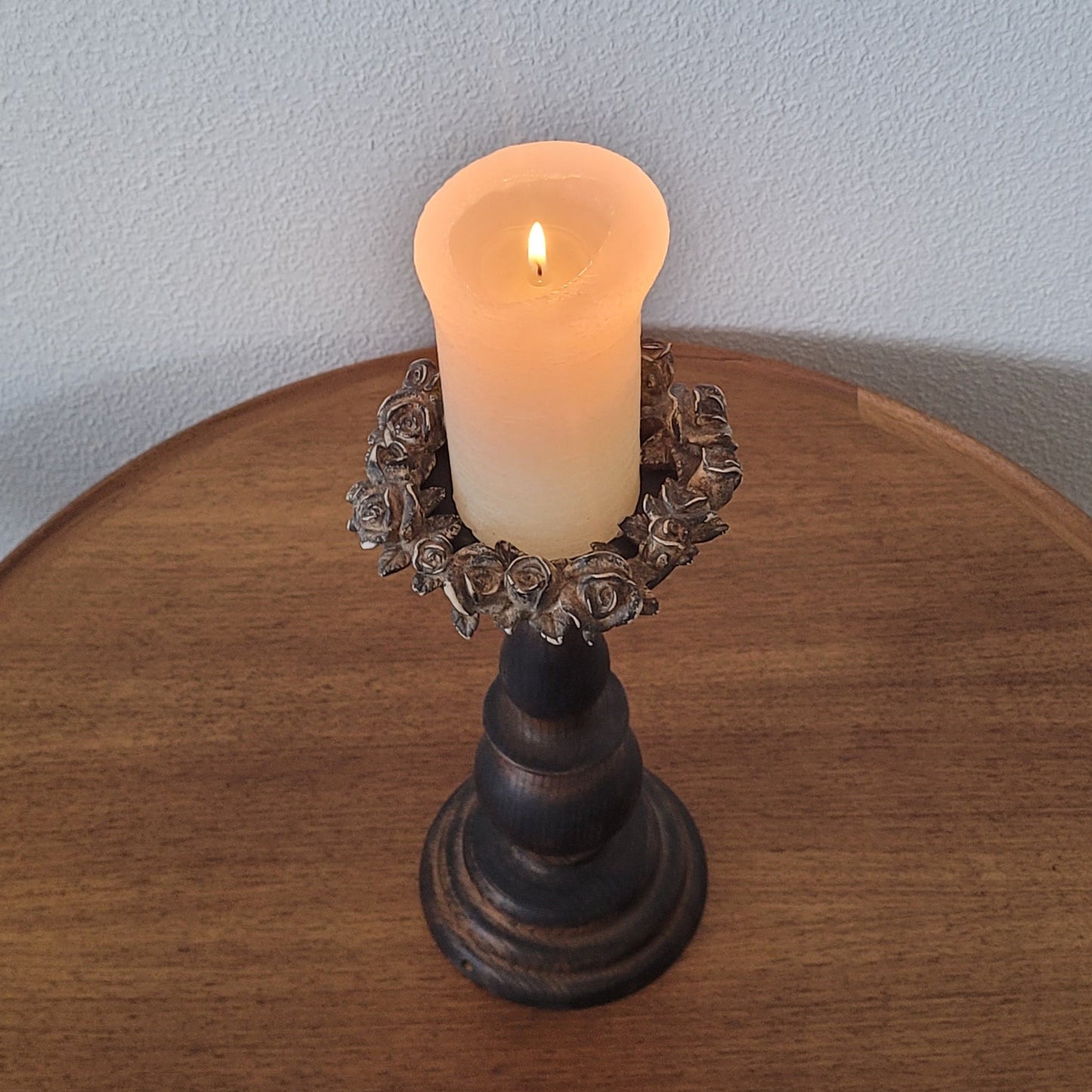 Kerzenständer aus Lampenfuss