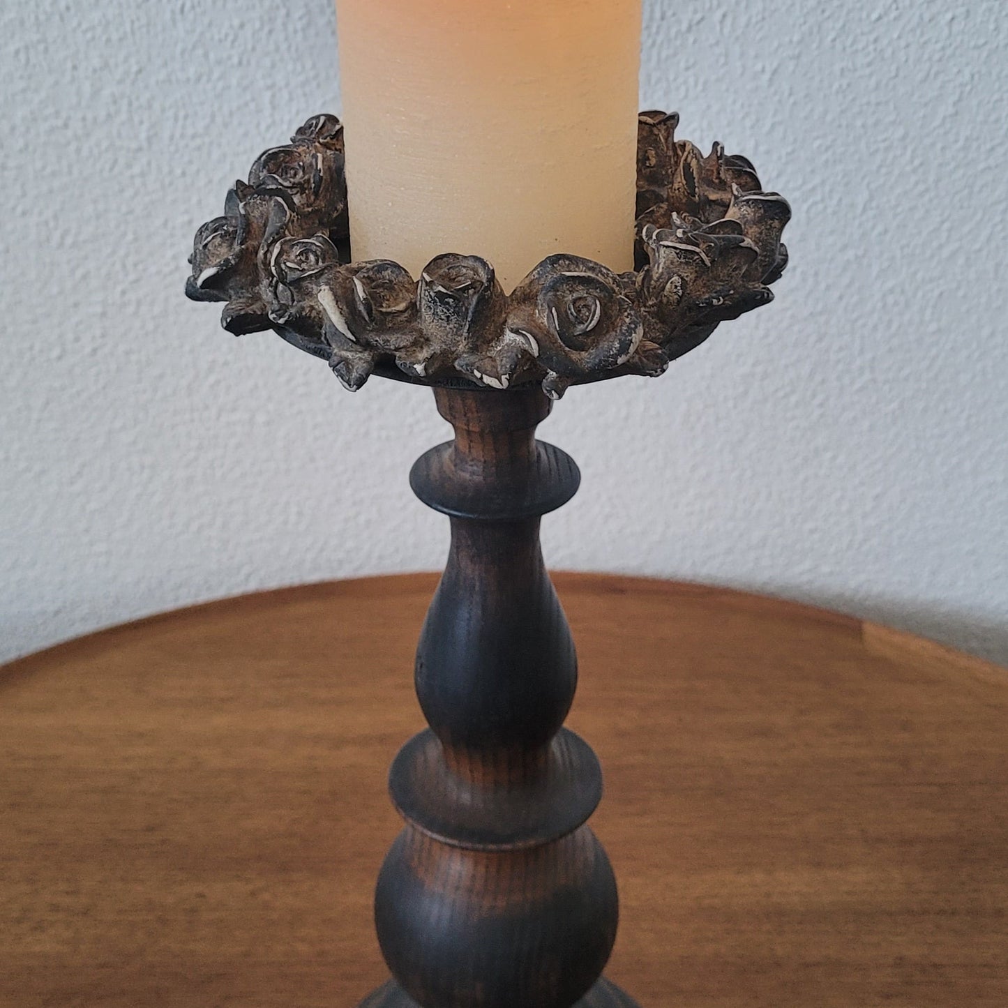 Kerzenständer aus Lampenfuss