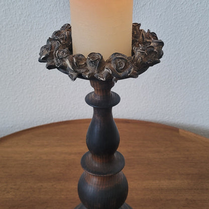 Kerzenständer aus Lampenfuss