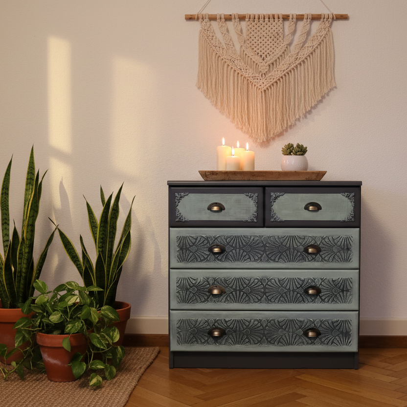Kommode Julia – Boho Abendstimmung