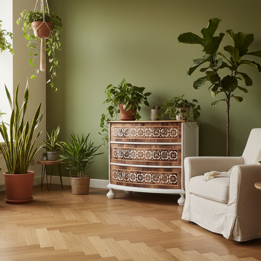 Kommode Raja – Grünes Ambiente