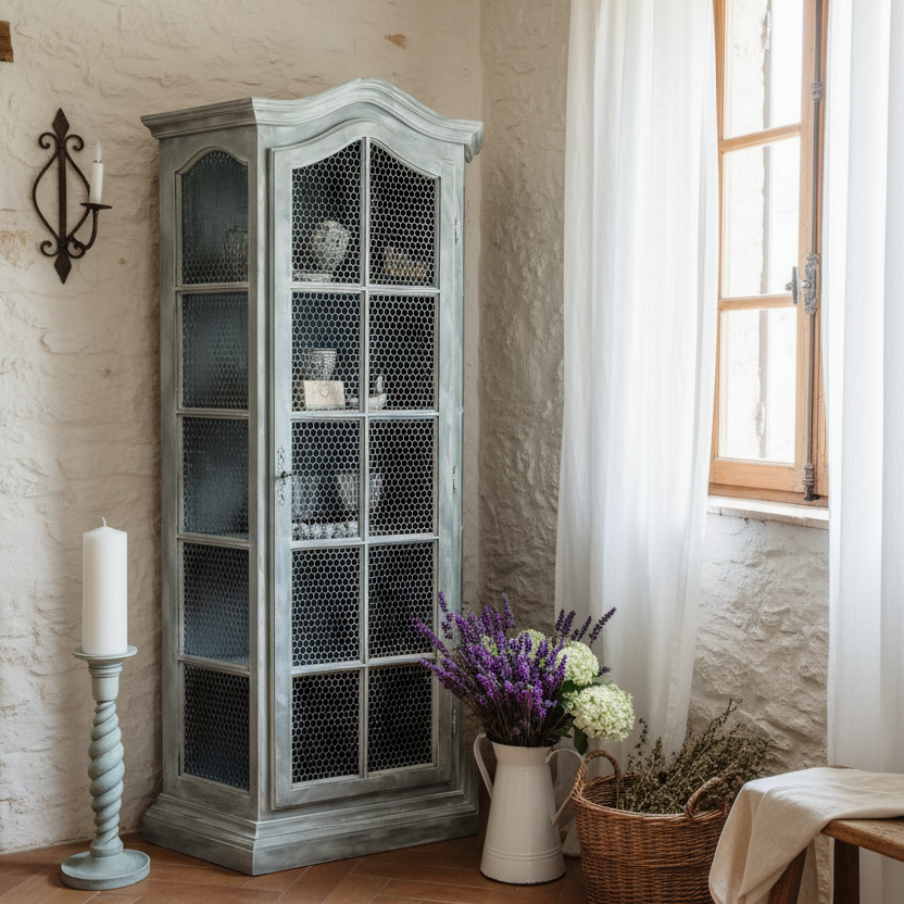 Vitrine Romeo im Landhausstil